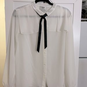 Jason Wu for Target white see through shirt